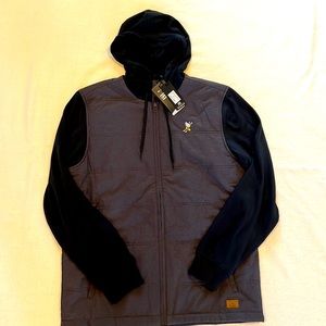 Travis Mathew Full Zip hooded jacket. Winged Foot Country Club. NWT